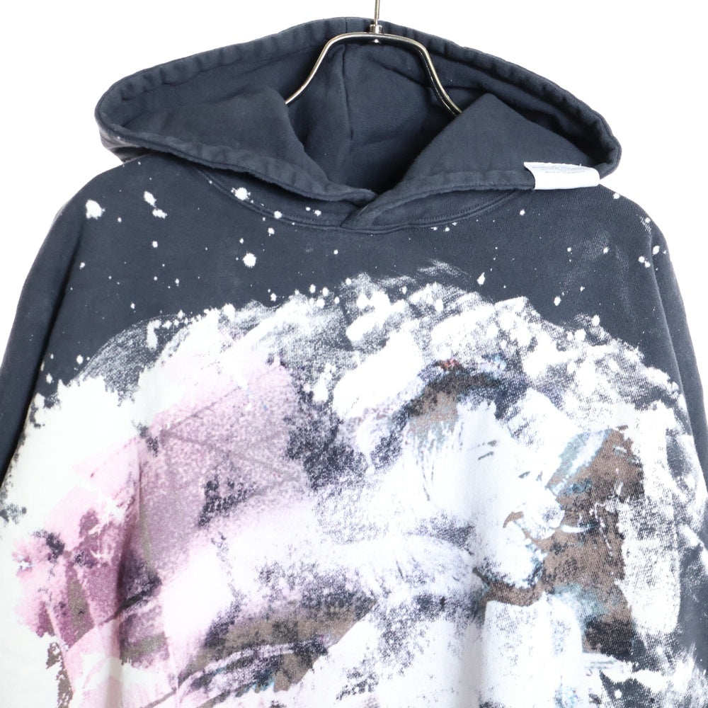 TALKING ABOUT THE ABSTRACTION(トーキング アバウト ザ アブストラクション) CHALSE PHOTO PARKA ニルヴァーナ プリント パーカー TYPE3 ブラック SS-PPK-0010