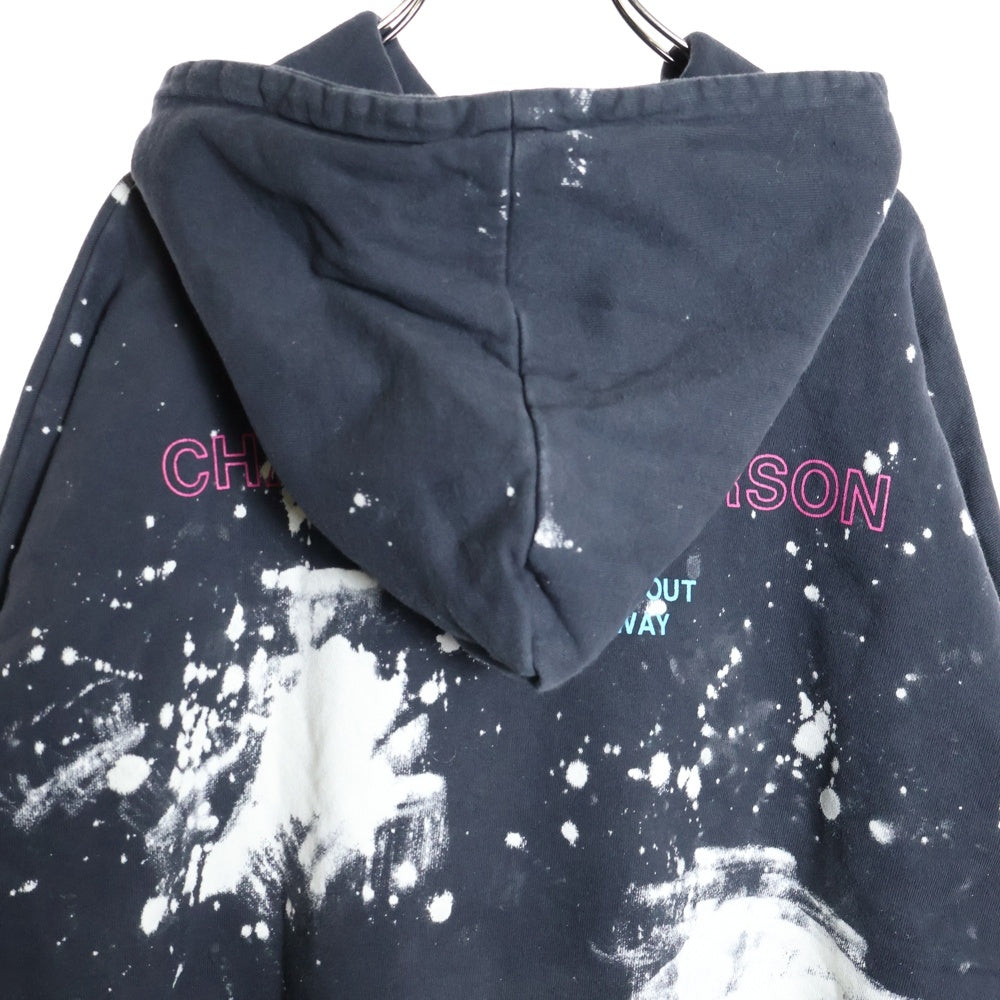 TALKING ABOUT THE ABSTRACTION(トーキング アバウト ザ アブストラクション) CHALSE PHOTO PARKA ニルヴァーナ プリント パーカー TYPE3 ブラック SS-PPK-0010