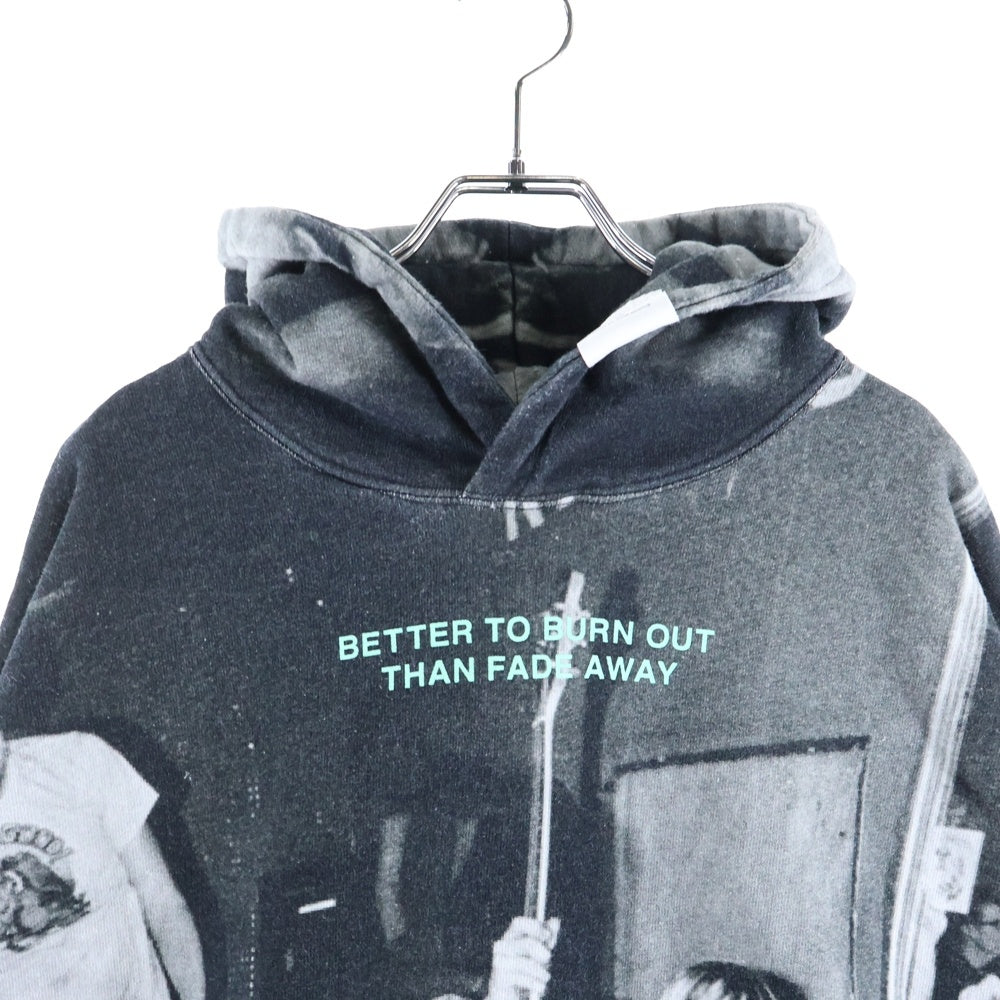 TALKING ABOUT THE ABSTRACTION(トーキング アバウト ザ アブストラクション) CHALLES PHOTO PRINT PARKA シャルレス フォトプリント オーバーサイズ プルオーバーパーカー グレー SS-PPK-0001A