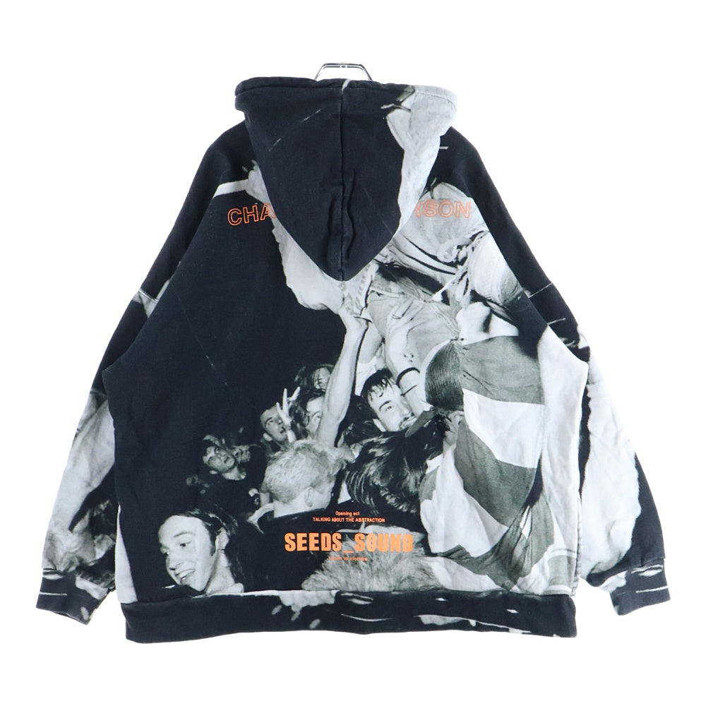 TALKING ABOUT THE ABSTRACTION(トーキング アバウト ザ アブストラクション) CHALLES PHOTO PRINT PARKA シャルレス フォトプリント オーバーサイズ プルオーバーパーカー グレー SS-PPK-001C