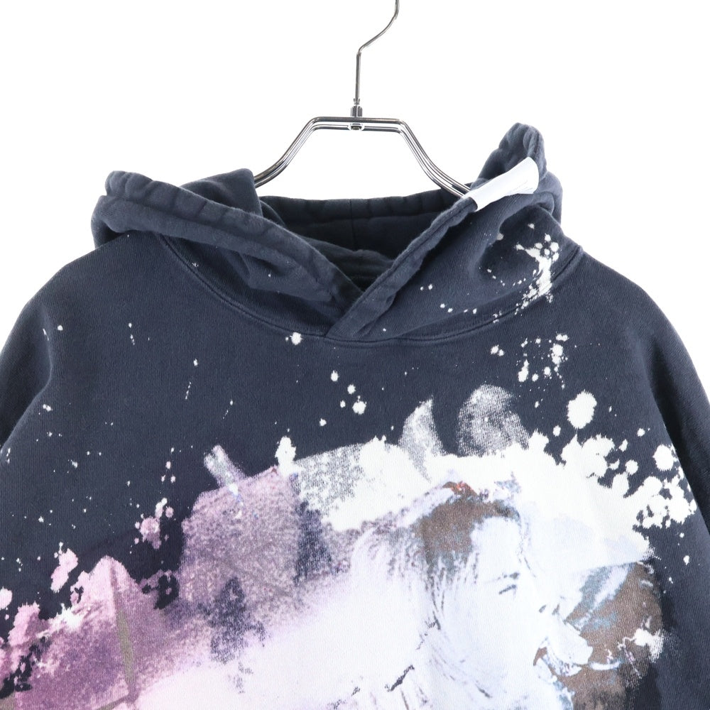 TALKING ABOUT THE ABSTRACTION(トーキング アバウト ザ アブストラクション) CHALES PHOTO PARKA シャルレ フォト プリント オーバーシルエット プルオーバーパーカー グレー SS-PPK-001D