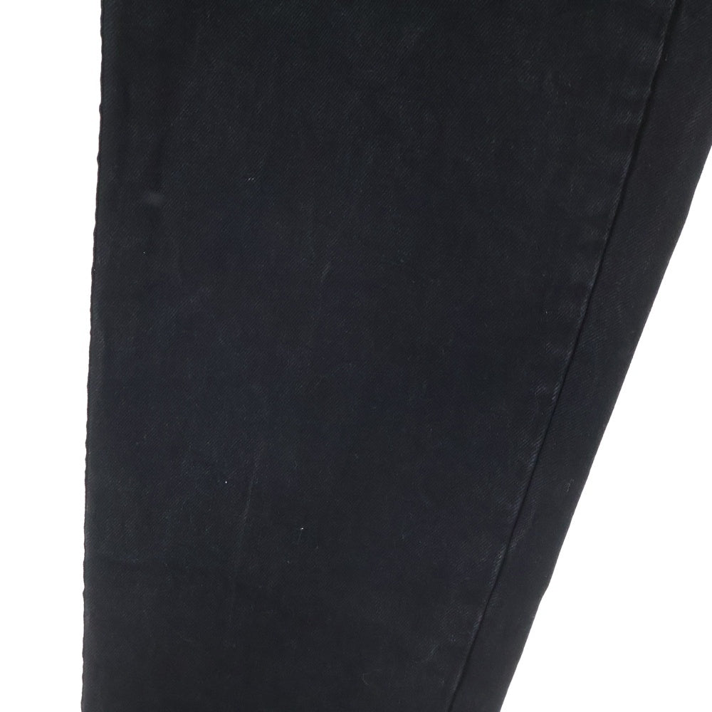 AVEC CES FRERES BY ART COMES FIRST(アベック セ フレーズ バイ アートカムズファースト) 切り返しサイドラインデニムパンツ ジーンズ ブラックデニム ボトム フルレングス ブラック