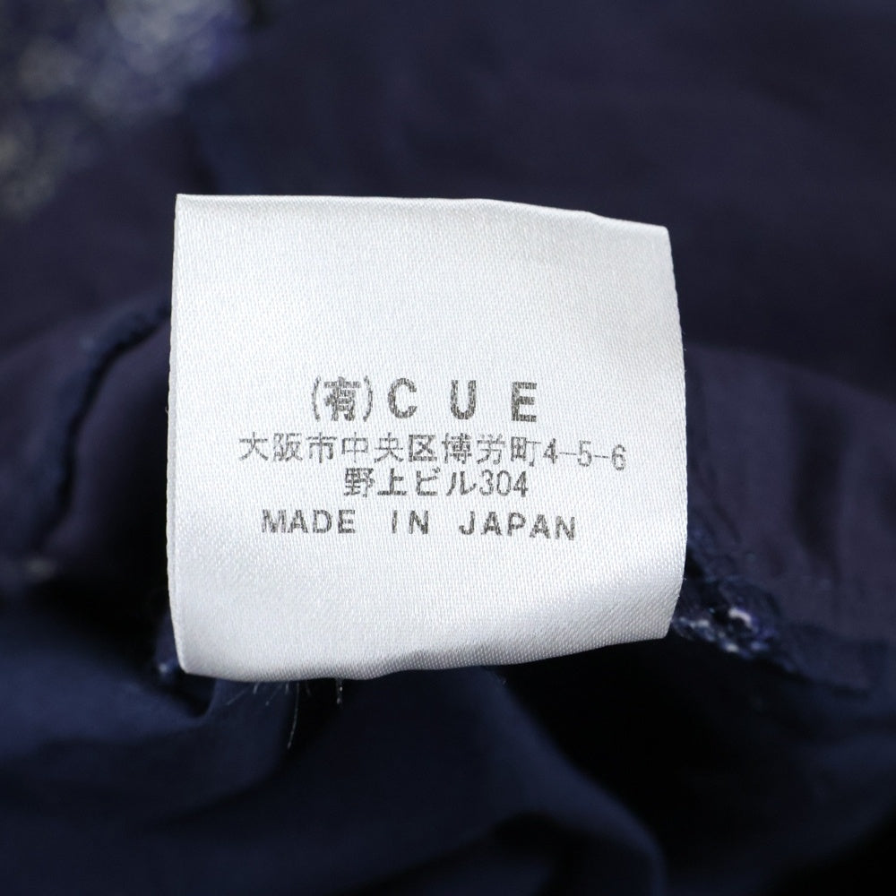 TALKING ABOUT THE ABSTRACTION(トーキング アバウト ザ アブストラクション) ペイズリー柄 半袖 コットン シャツ バンダナ 切り返し ブルー