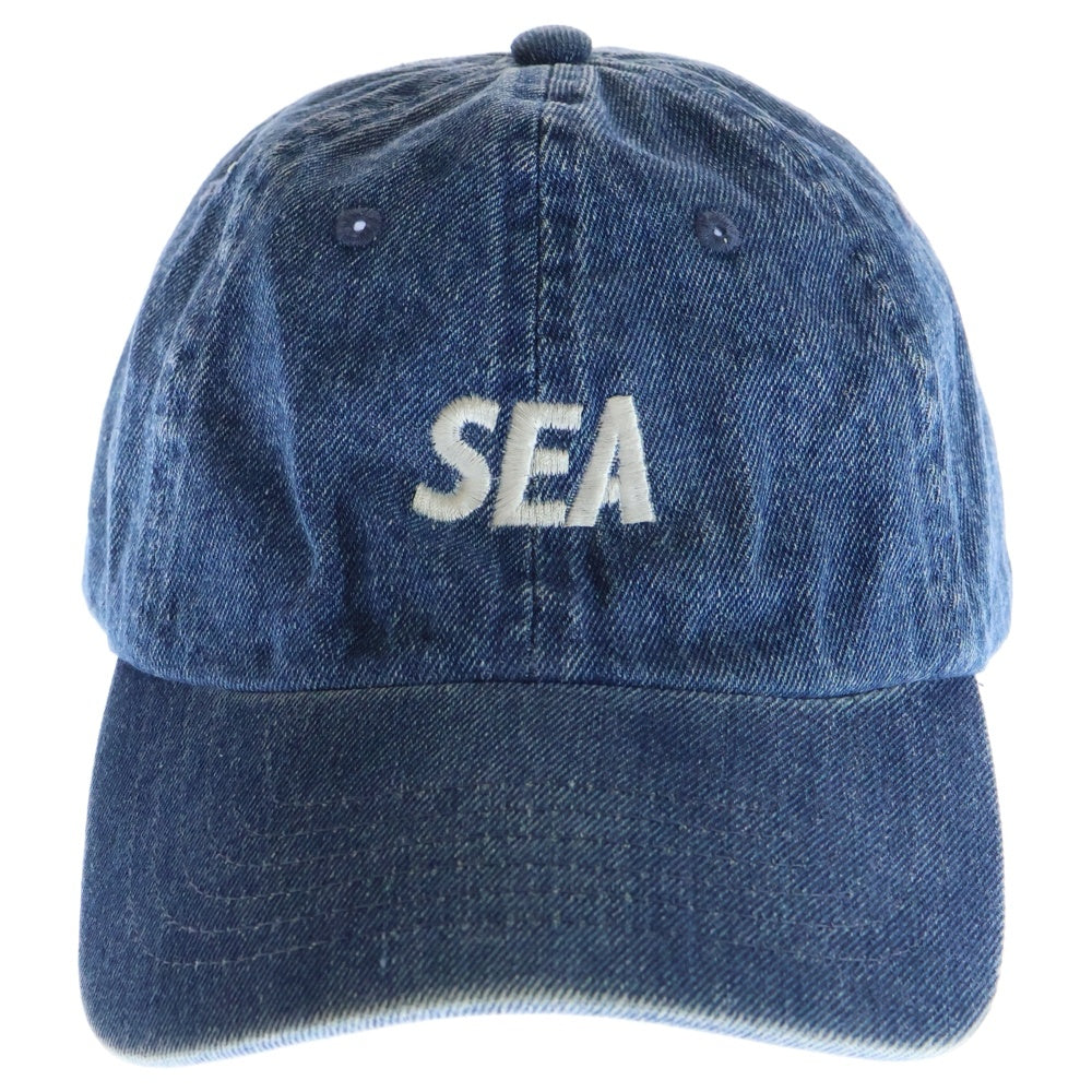 WIND AND SEA(ウィンダンシー) デニムキャップ ロゴ刺繍 アジャスター インディゴ WDS-20S-GD-01