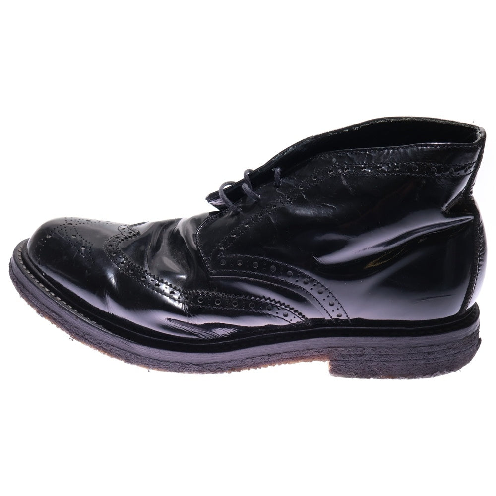 LUKER BY NEIGHBORHOOD(ルーカーバイネイバーフッド) superior エナメルチャッカブーツ レースアップ ブラック