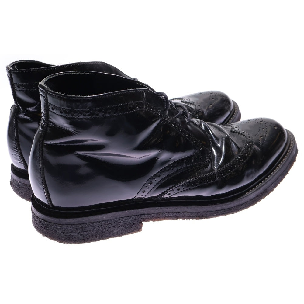 LUKER BY NEIGHBORHOOD(ルーカーバイネイバーフッド) superior エナメルチャッカブーツ レースアップ ブラック