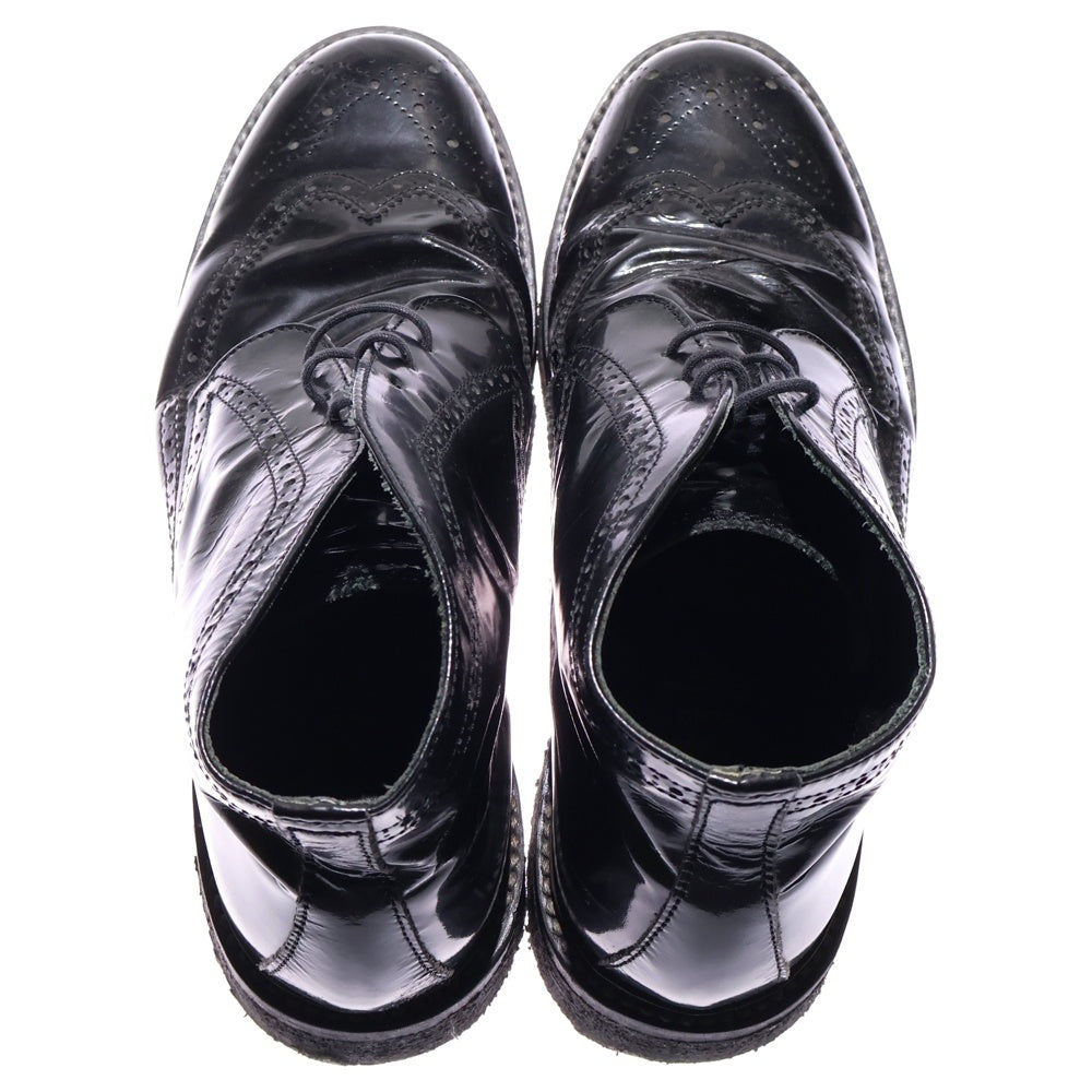 LUKER BY NEIGHBORHOOD(ルーカーバイネイバーフッド) superior エナメルチャッカブーツ レースアップ ブラック