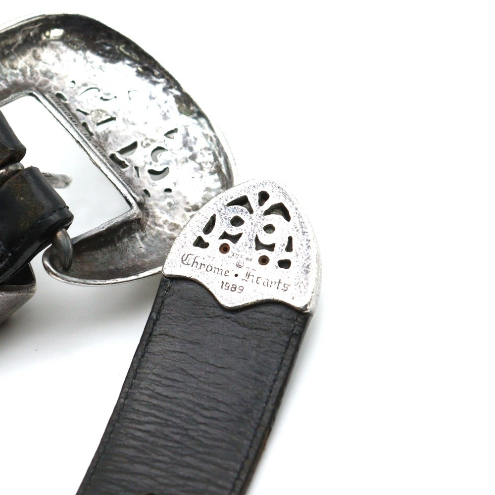 CHROME HEARTS(クロムハーツ) BLT CLASSIC 3PC クラシック3PC レザーベルト ブラック/シルバー