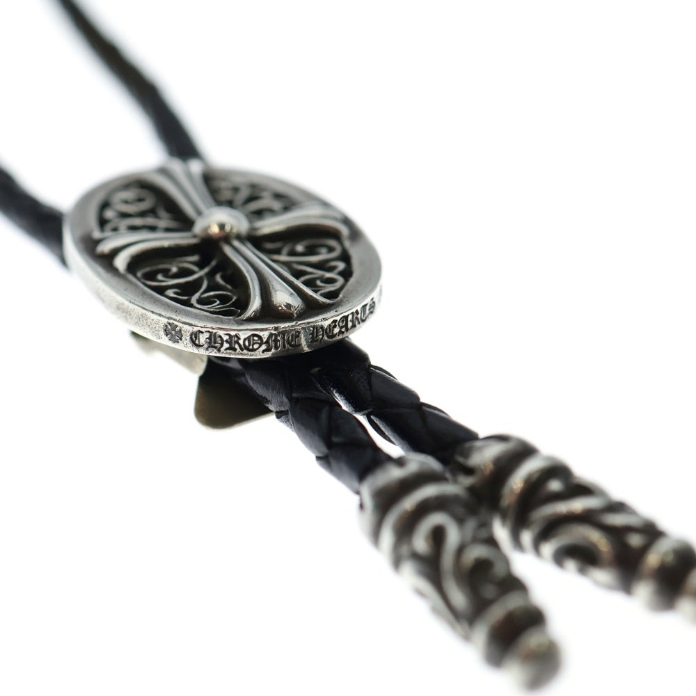 CHROME HEARTS(クロムハーツ) BOLOTIE OVALTINY タイニークラシックオーバルクロス ループタイ シルバー/ブラック BCA209