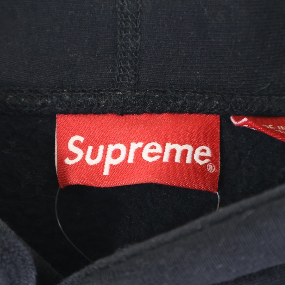 SUPREME(シュプリーム) 18AW Water Arc Hooded Sweatshirt ウォーターアーチロゴプリント プルオーバーパーカー ブラック