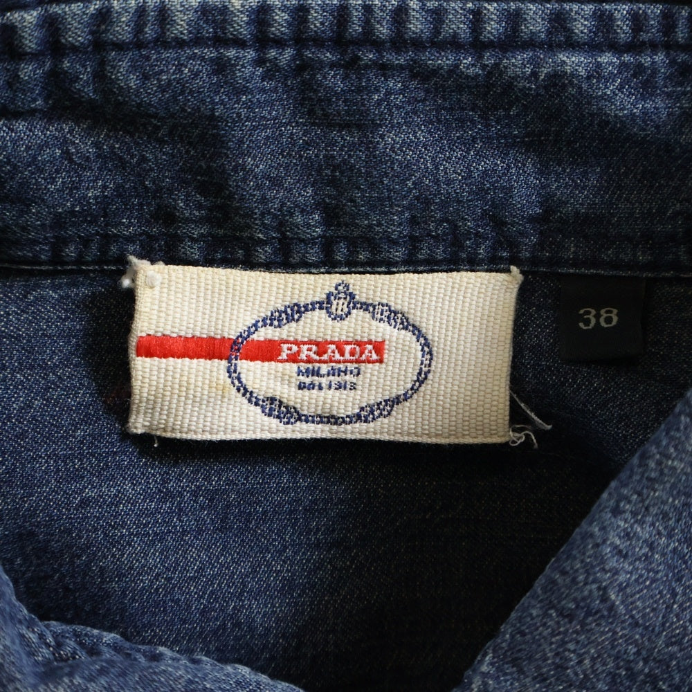 PRADA(プラダ) デニム長袖シャツ インディゴ