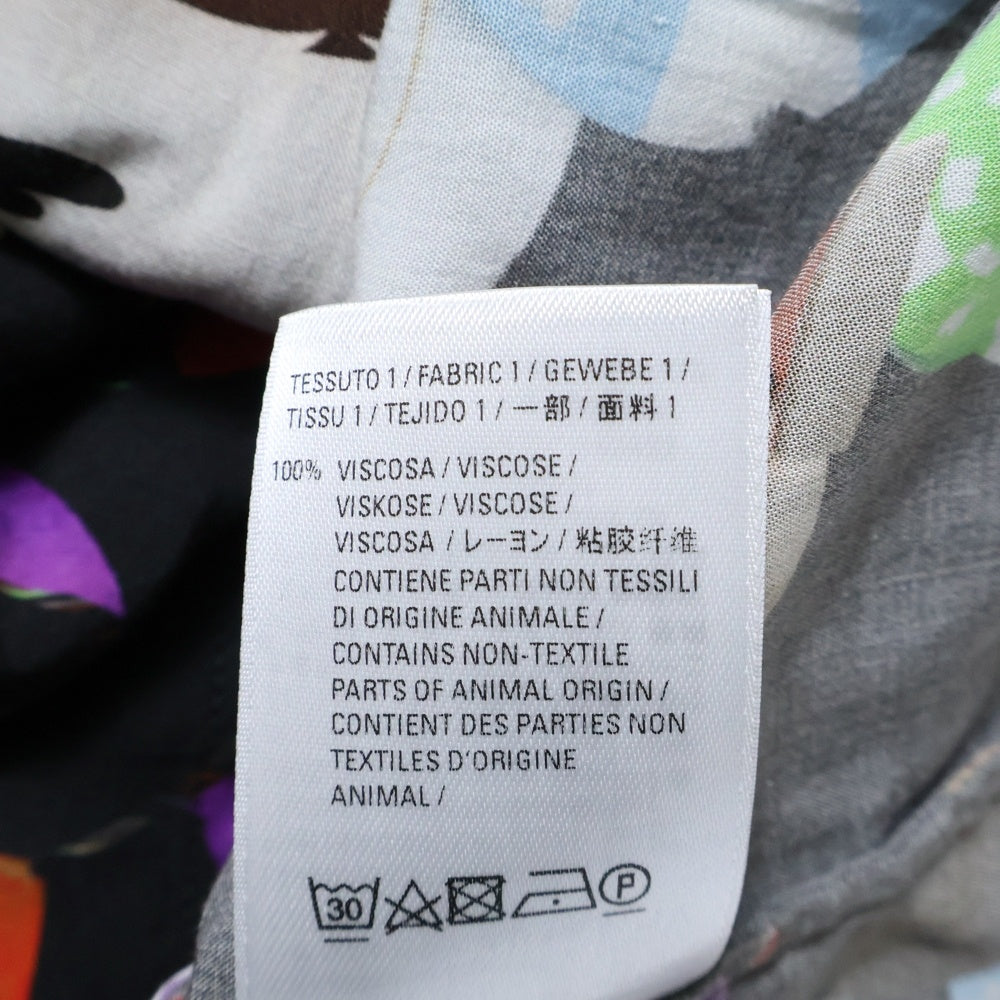 BALENCIAGA(バレンシアガ) 19SS レーヨン カジノシャツ 半袖シャツ オープンカラー マルチカラー 571440 TEL42 1076