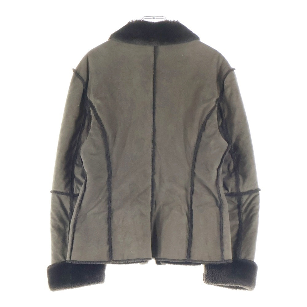 MAX&CO(マックス アンド コー) ジップアップ ムートン ジャケット オリーブ TIC1001