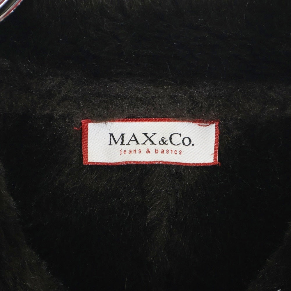 MAX&CO(マックス アンド コー) ジップアップ ムートン ジャケット オリーブ TIC1001