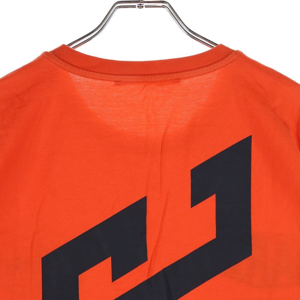 GIVENCHY(ジバンシィ) 両面プリント 半袖 クルーネック Tシャツ オレンジ BM70SU3002