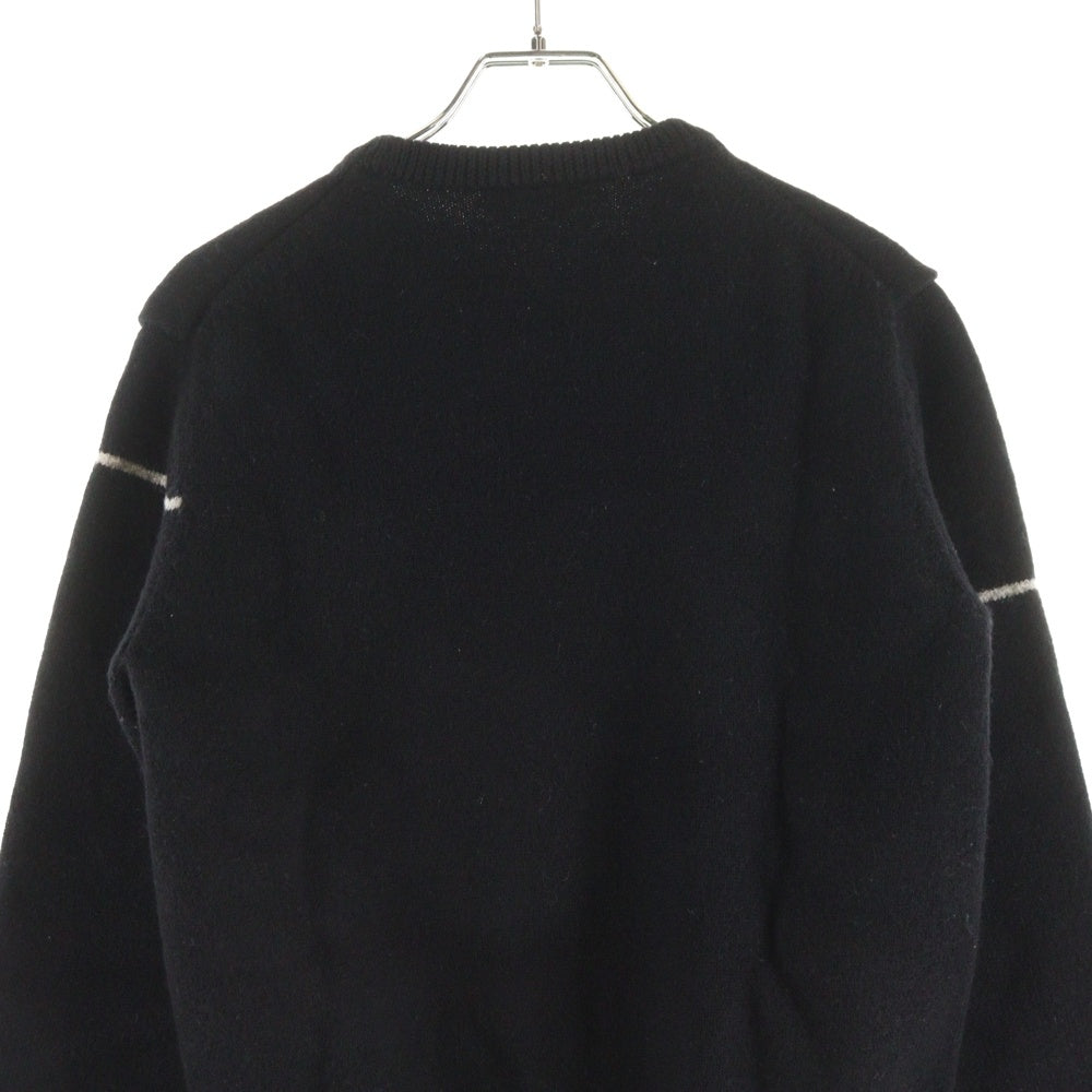 GIVENCHY(ジバンシィ) フロント ロゴ ニット セーター クルーネック ブラック BM90B44Y5D