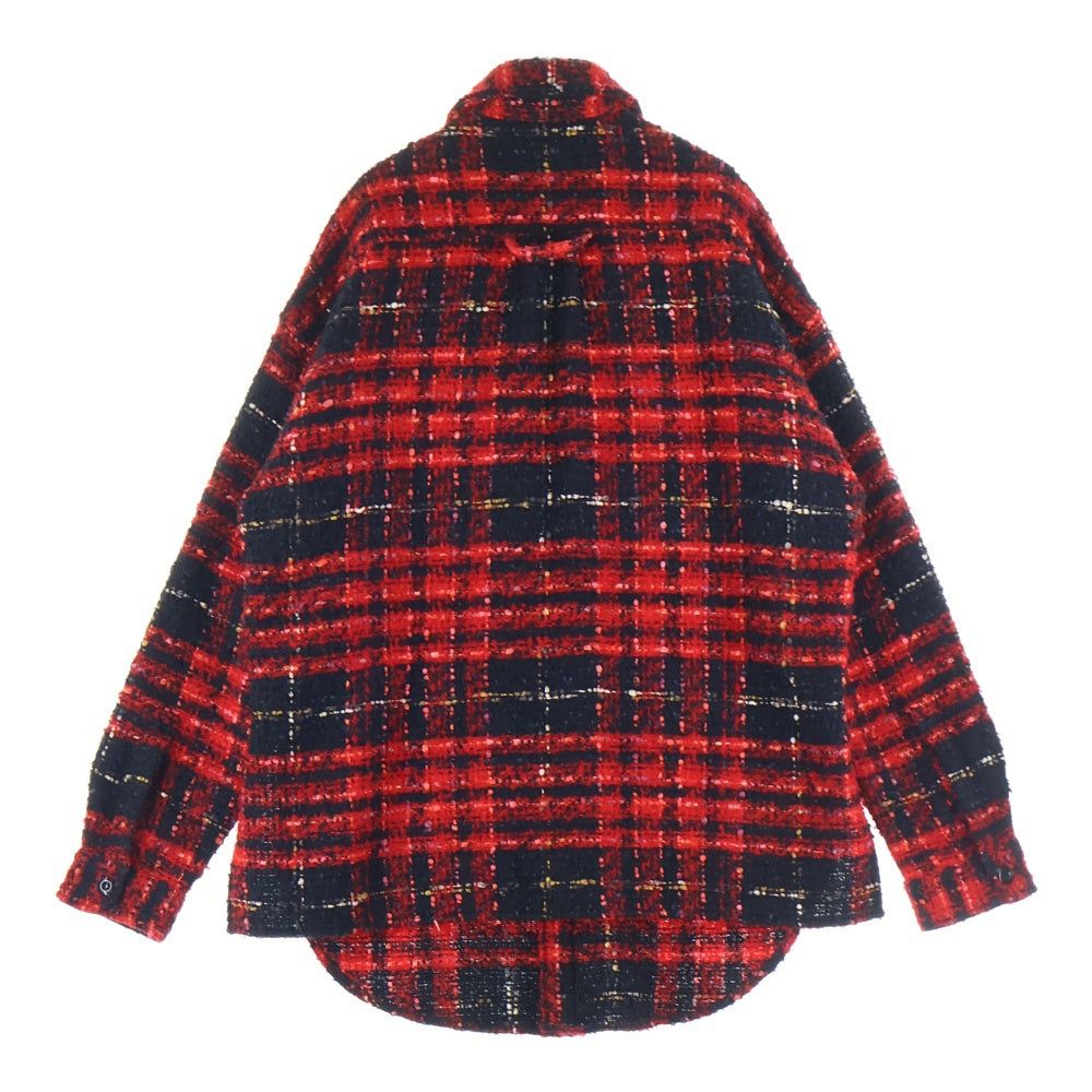 FAITH CONNEXION(フェイスコネクション) Tweed Overshirt ツイード オーバーサイズ長袖シャツ