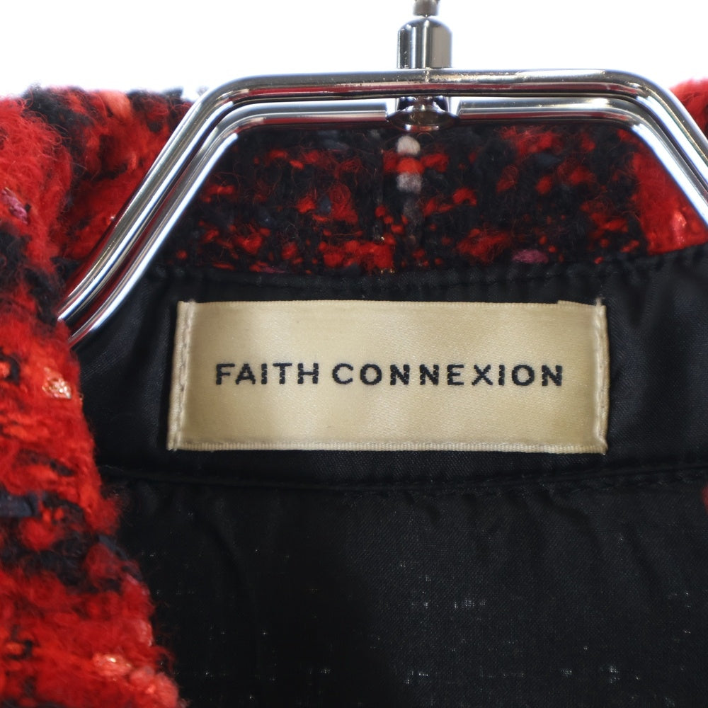 FAITH CONNEXION(フェイスコネクション) Tweed Overshirt ツイード オーバーサイズ長袖シャツ