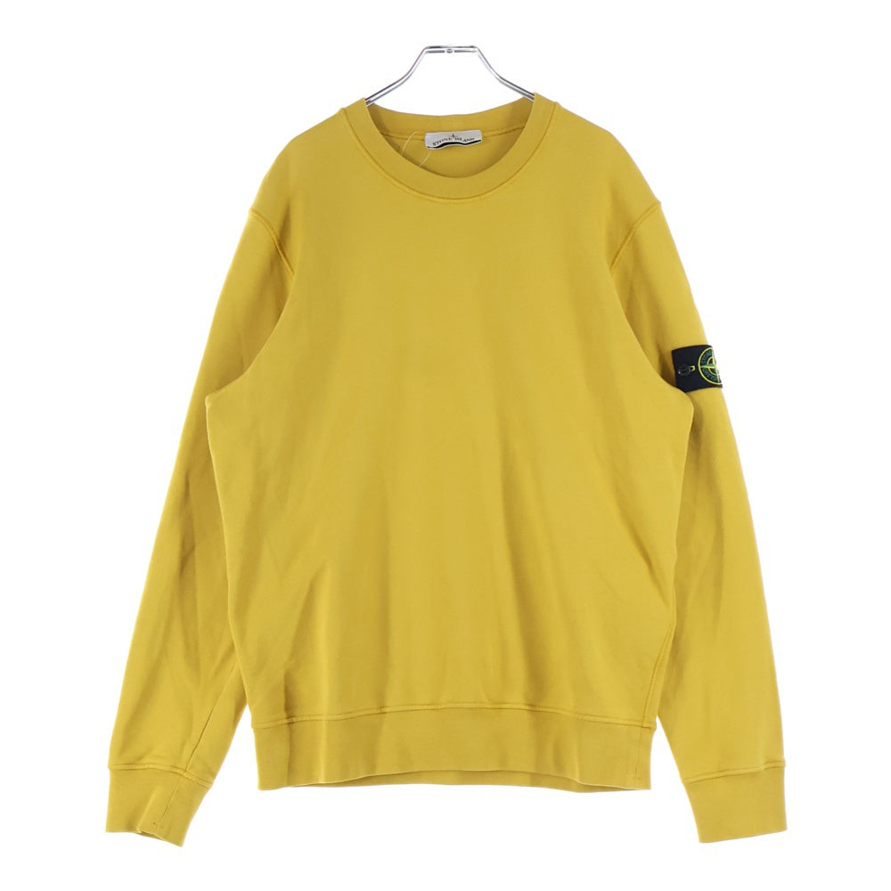 STONE ISLAND(ストーンアイランド) ワッペン付き クルーネックスウェット トレーナー イエロー 811563051