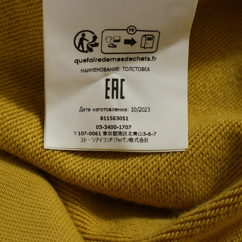 STONE ISLAND(ストーンアイランド) ワッペン付き クルーネックスウェット トレーナー イエロー 811563051