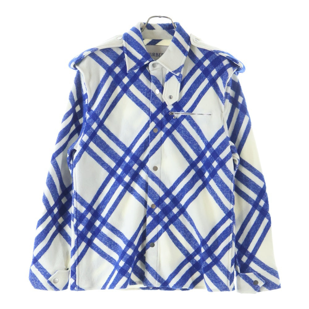 BURBERRY(バーバリー) ARCHIVE CHECKED BRUSHED WOOLBLEND OVERSHIRT