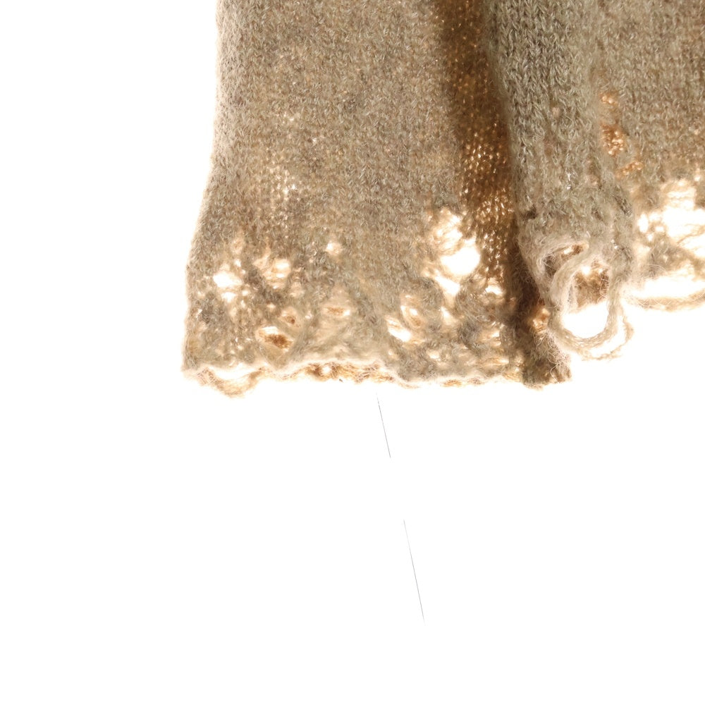 NUMBER (N)INE(ナンバーナイン) 09AW ダメージグランジニット モヘアセーター ベージュ F09-NK011