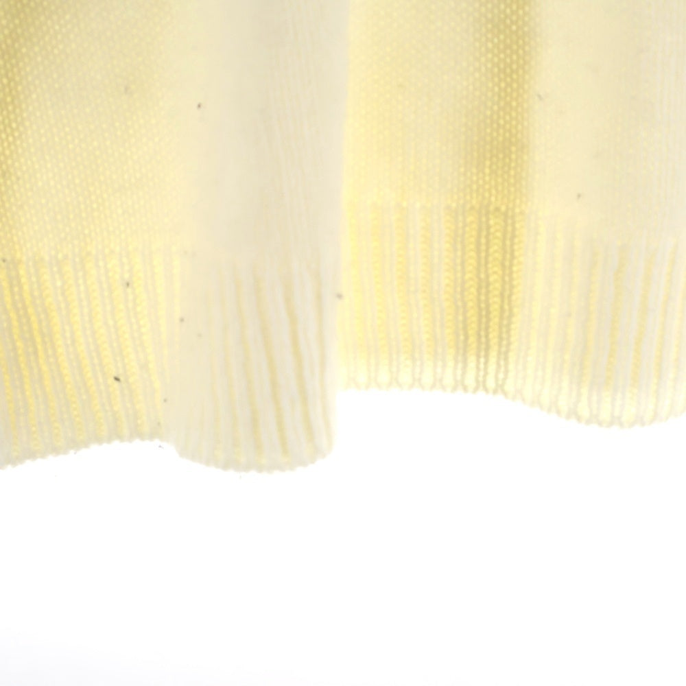 NO BRAND(ノーブランド) UCLA ベア柄 フロントロゴ クルーネック 長袖 ニット/セーター ホワイト N40-19600