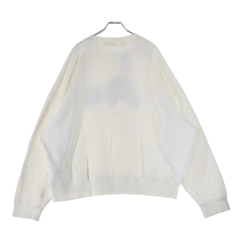 Palm Angels(パームエンジェルス) Kill THE Bear Sweatshirt キルザベアスウェットシャツ フロントデザイン クルーネックトレーナー ホワイト PMBA026C99FLE002