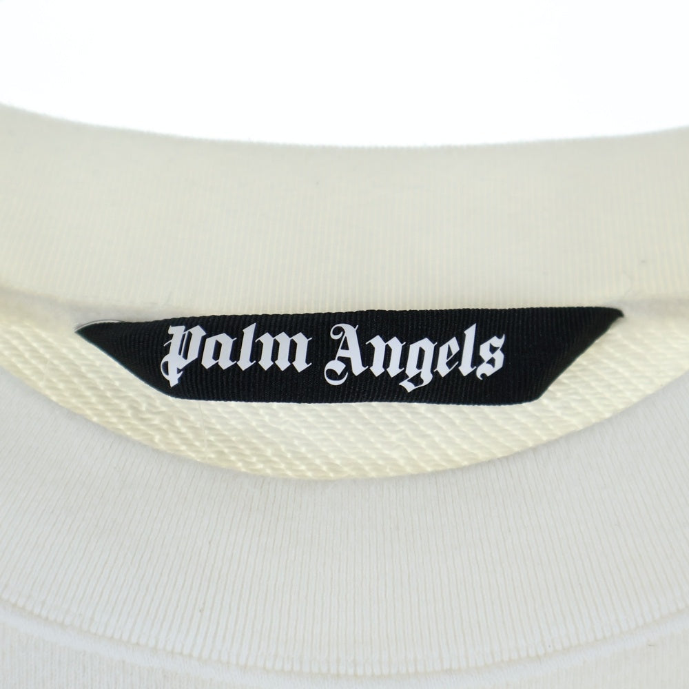 Palm Angels(パームエンジェルス) Kill THE Bear Sweatshirt キルザベアスウェットシャツ フロントデザイン クルーネックトレーナー ホワイト PMBA026C99FLE002