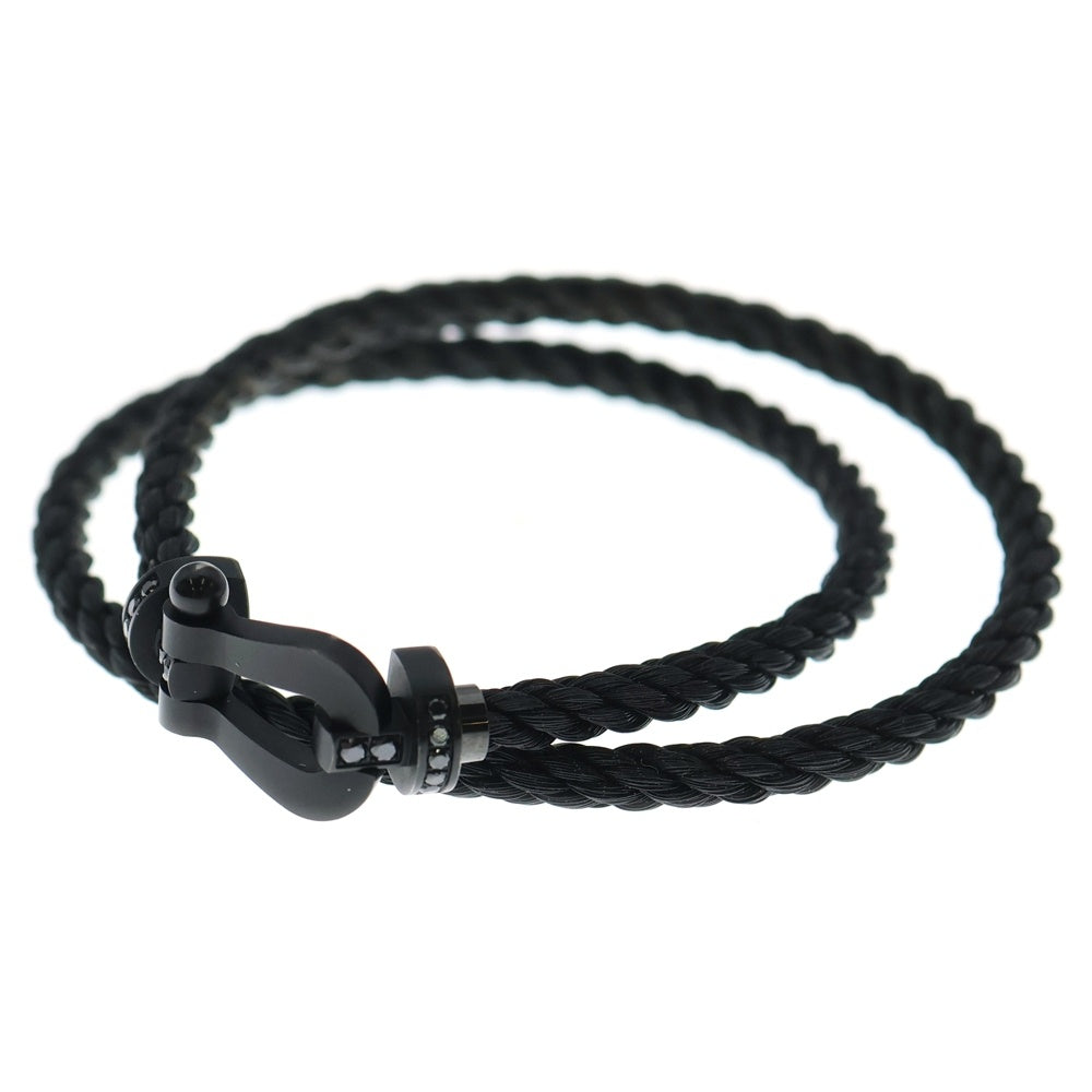FRED(フレッド) フォース10 ブレスレット ラージ ブラックチタン ケーブル ブラック 1393729