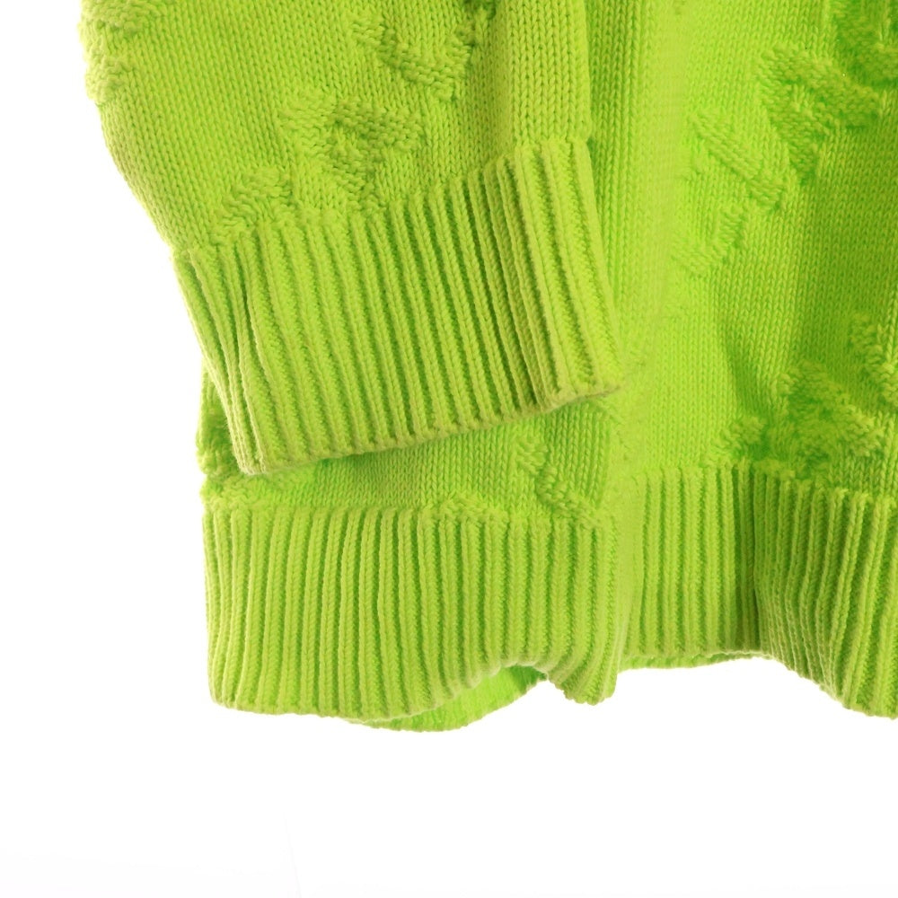 BALENCIAGA(バレンシアガ) Logo Jacquard Sweater クルーネックニットセーター イエロー 599886 T3166