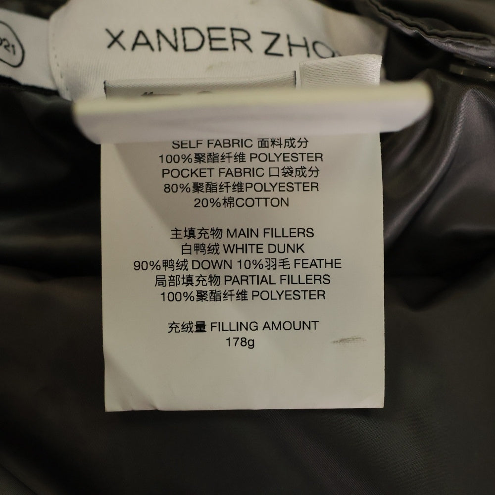 XANDER ZHOU(ザンダーゾウ) ダウンベスト ダウンジャケット グレー