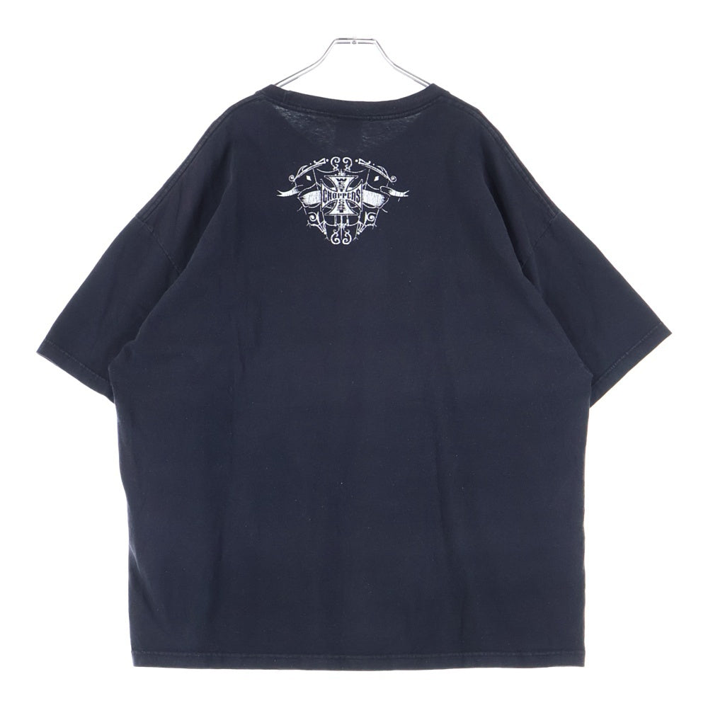 VINTAGE(ヴィンテージ) 00s WEST COAST CHOPPERS ウェストコーストチョッパーズ プリント半袖Tシャツ クルーネックカットソー ブラック