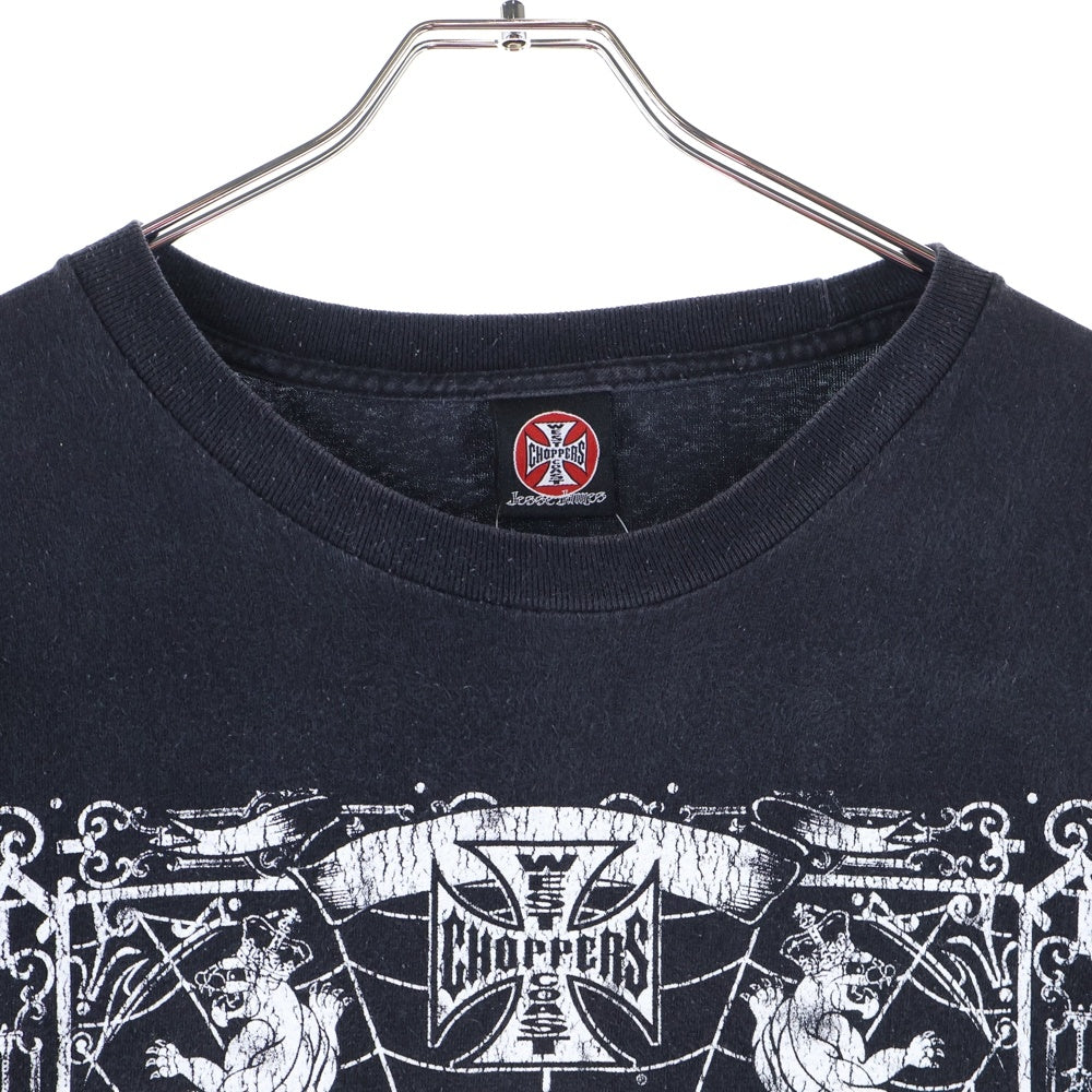 VINTAGE(ヴィンテージ) 00s WEST COAST CHOPPERS ウェストコーストチョッパーズ プリント半袖Tシャツ クルーネックカットソー ブラック