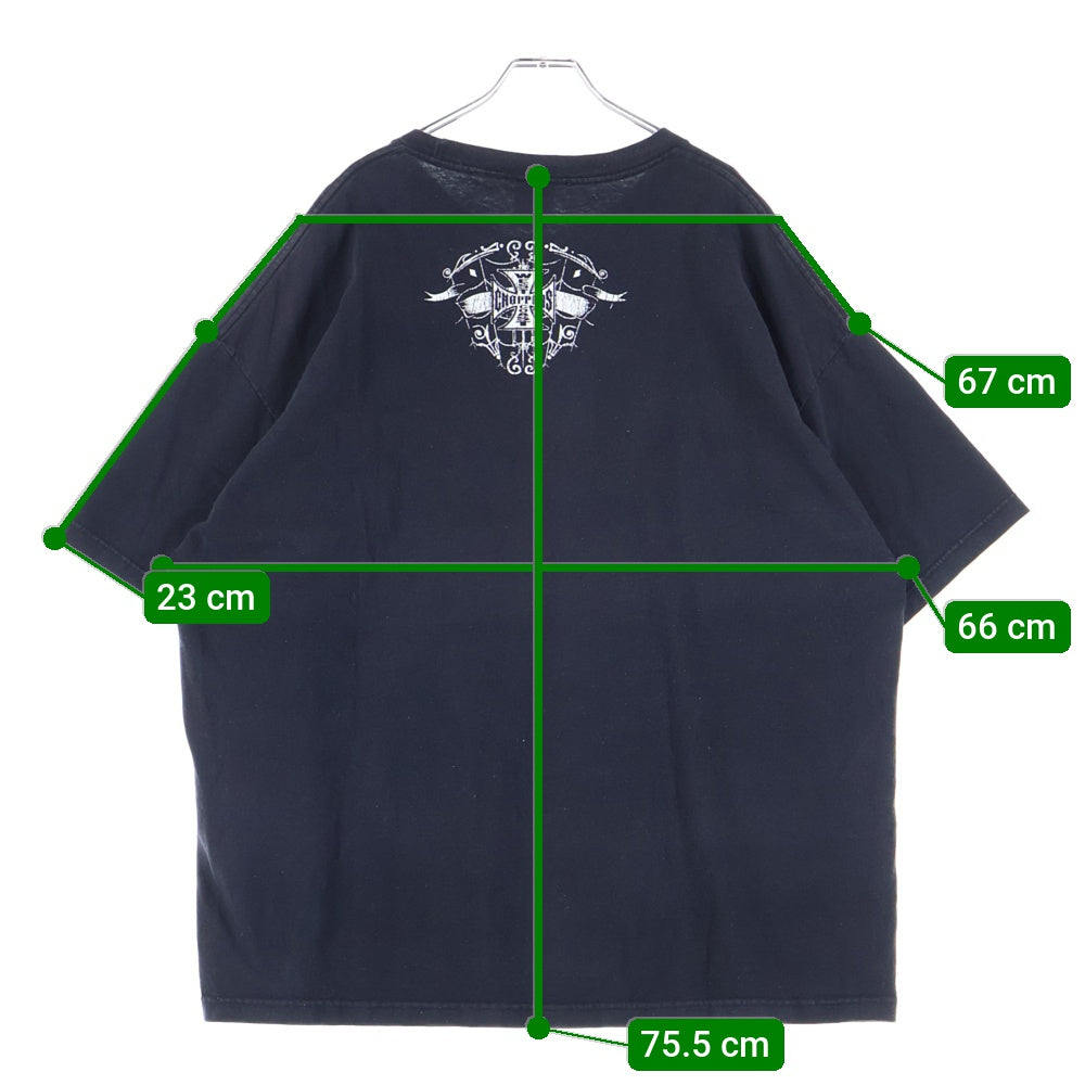 VINTAGE(ヴィンテージ) 00s WEST COAST CHOPPERS ウェストコーストチョッパーズ プリント半袖Tシャツ クルーネックカットソー ブラック