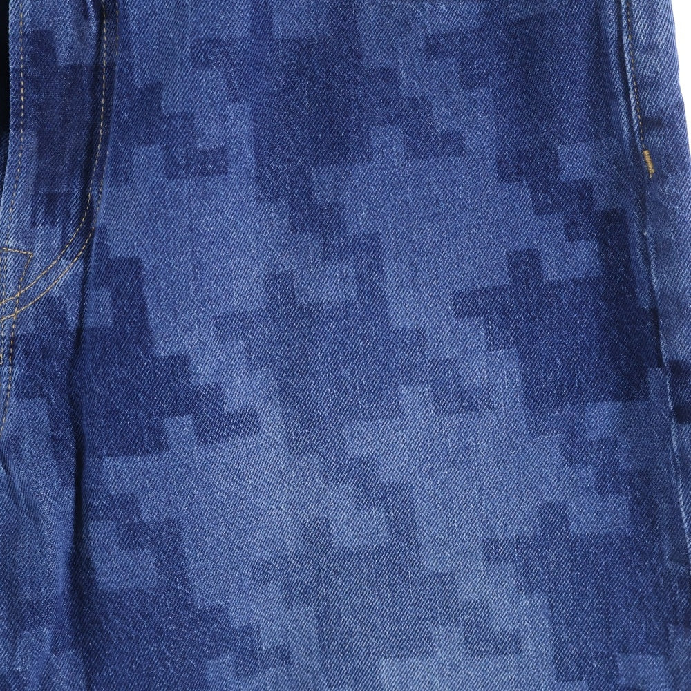 GAP(ギャップ) ルーズフィット バギージーンズ 千鳥格子 インディゴ