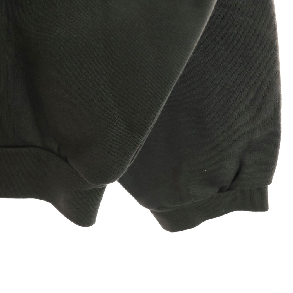 ESSENTIALS FEAR OF GOD(エッセンシャル フィアオブゴッド) プルオーバー パーカー ラバーブラックロゴ オリーブ