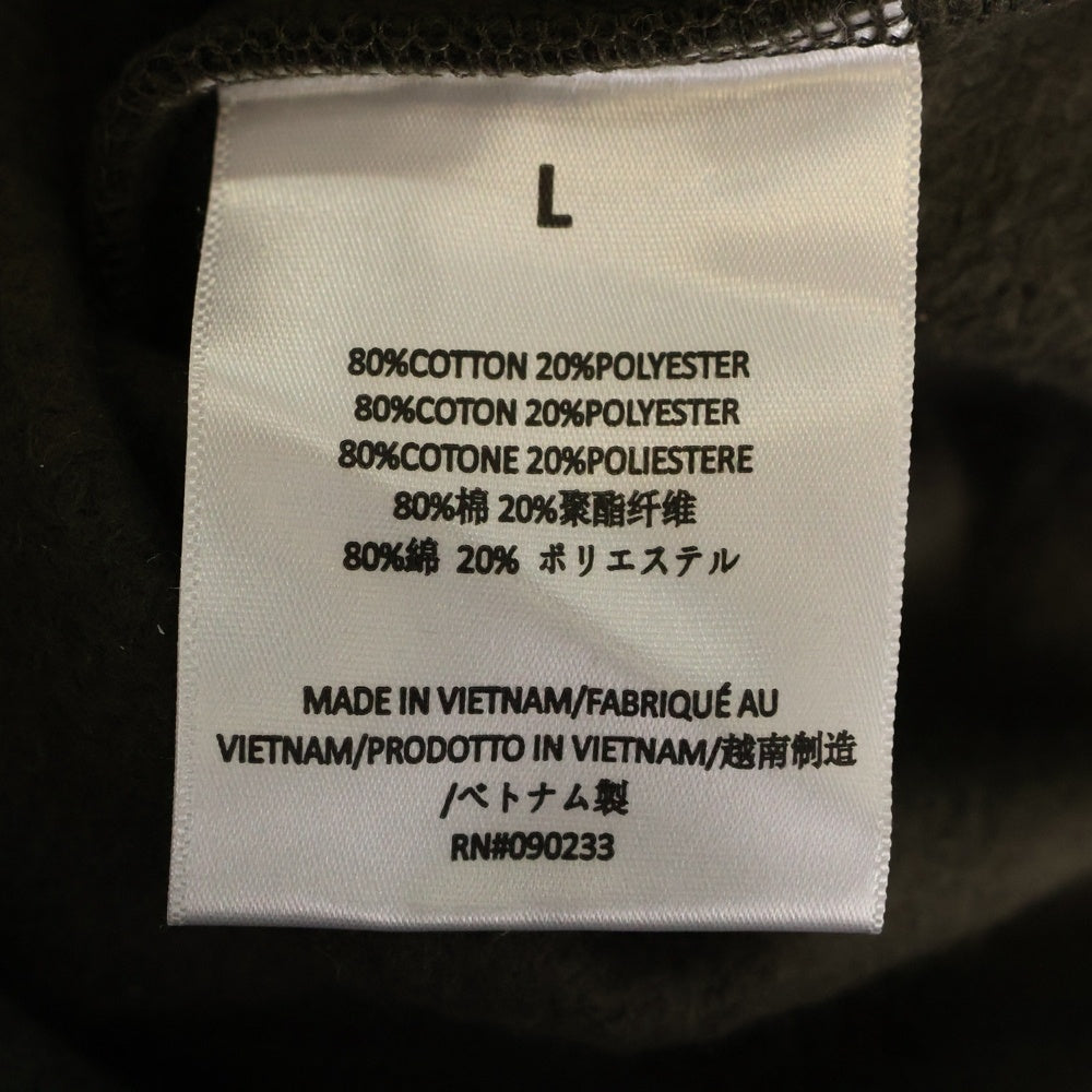 ESSENTIALS FEAR OF GOD(エッセンシャル フィアオブゴッド) プルオーバー パーカー ラバーブラックロゴ オリーブ