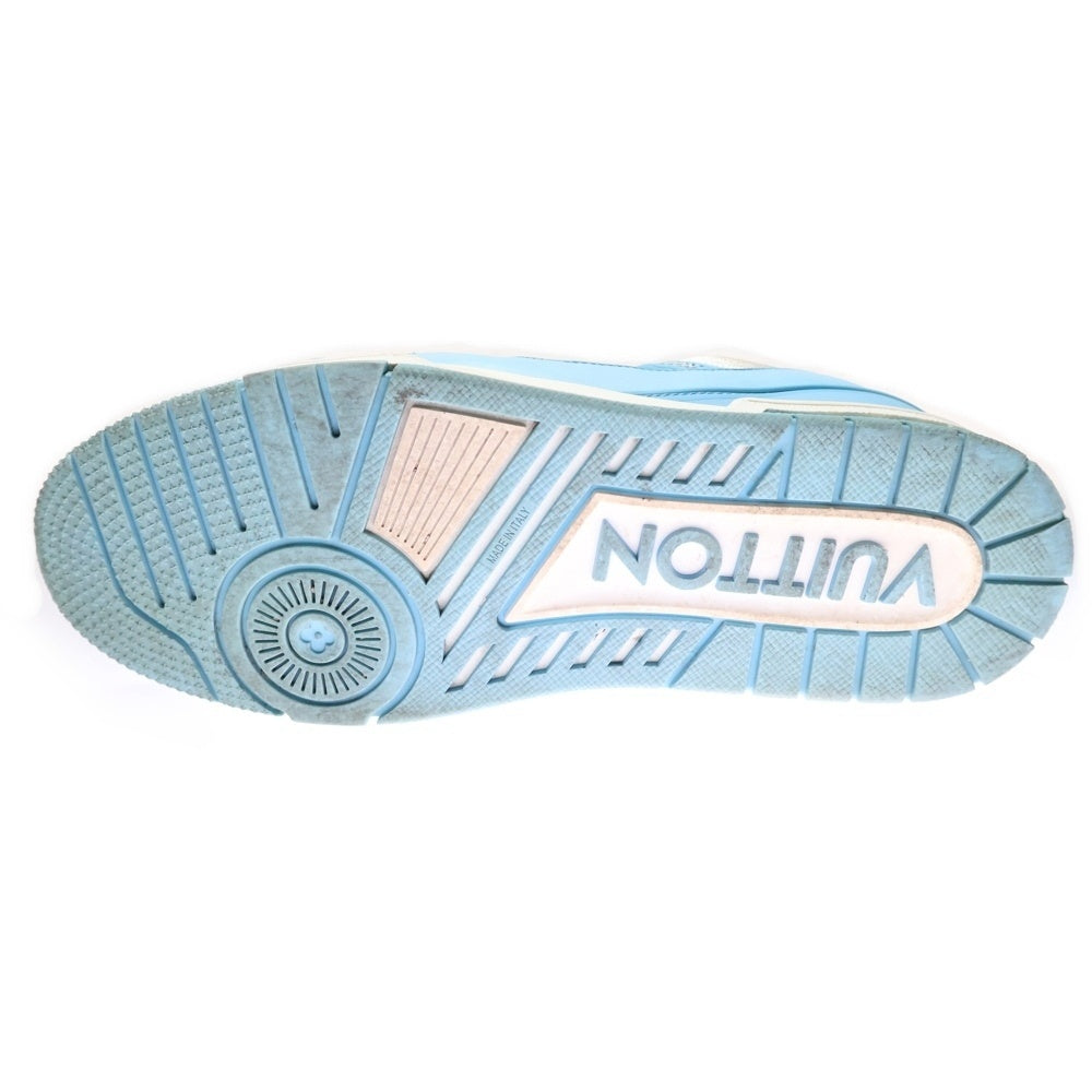 LOUIS VUITTON(ルイヴィトン) LVトレイナー ライン レザーローカットスニーカー ライトブルー/ホワイト LV0222