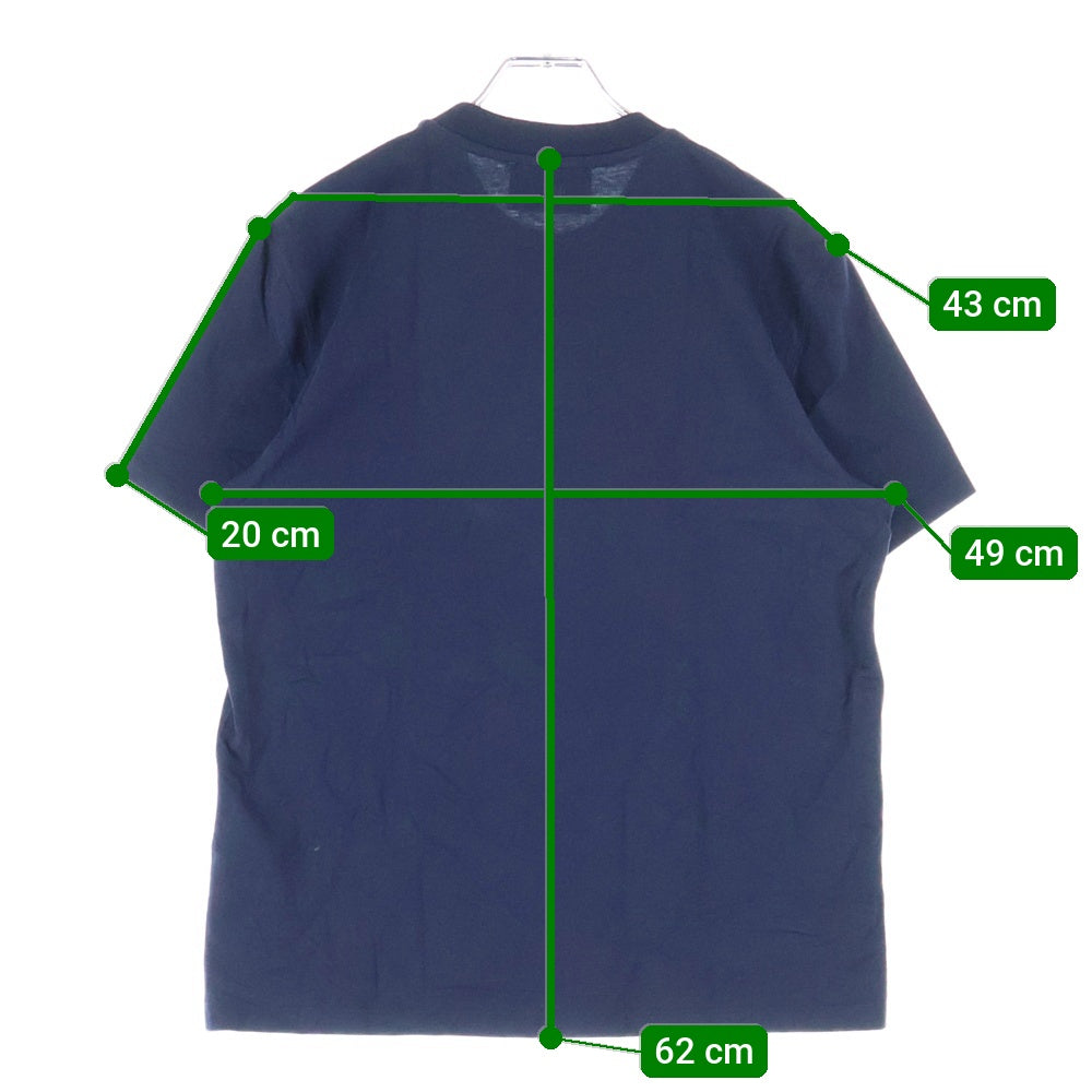 AMI Alexandre Mattiussi(アミアレクサンドルマテュッシ) 胸刺繡ロゴ クルーネック半袖Tシャツ ショートスリーブカットソー ネイビー BFUTS003.724