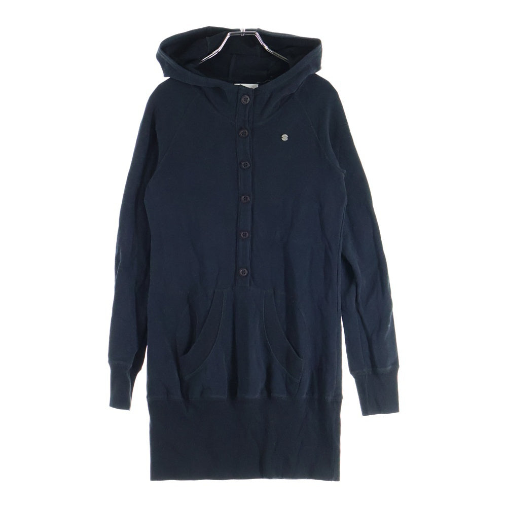 DIESEL(ディーゼル) ヘンリーネック プルオーバーパーカー ネイビー レディース