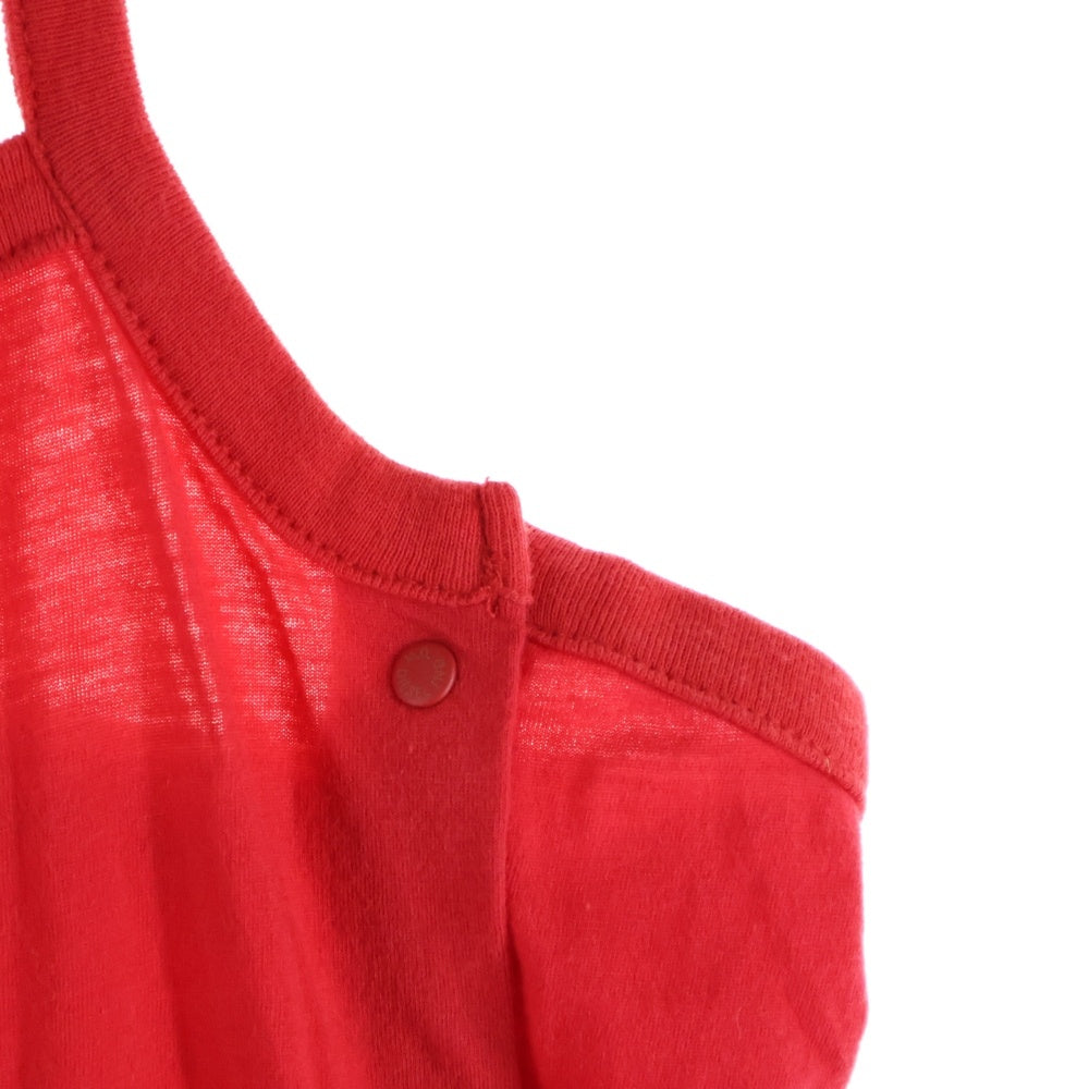 DIESEL(ディーゼル) バックプリント ノースリーブ タンクトップ レッド レディース