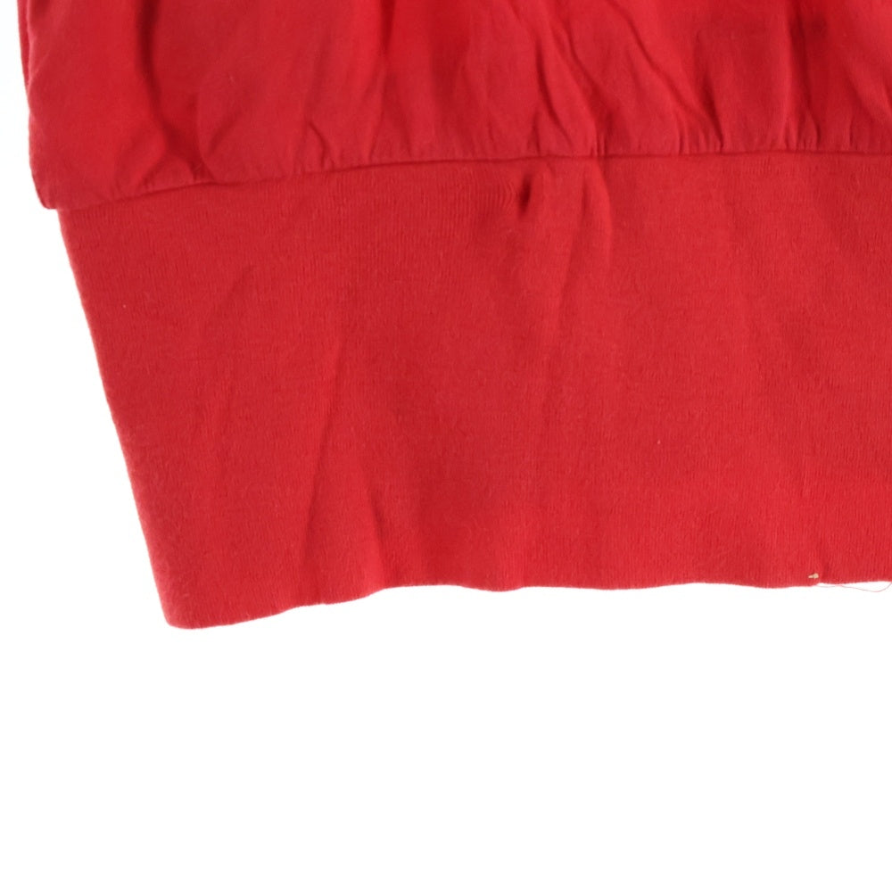 DIESEL(ディーゼル) バックプリント ノースリーブ タンクトップ レッド レディース