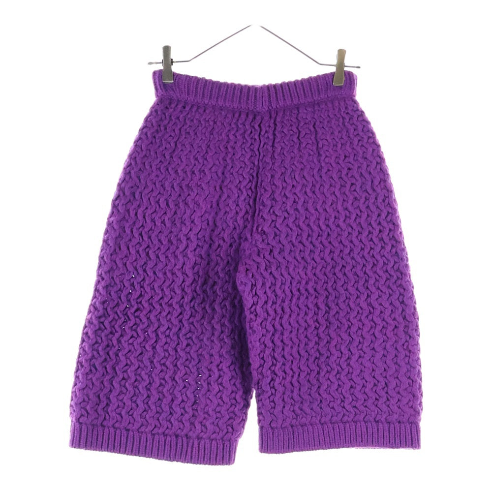 CHANEL(シャネル) ココマークボタン ウール ニット ハーフパンツ パープル P72880K10476 レディース