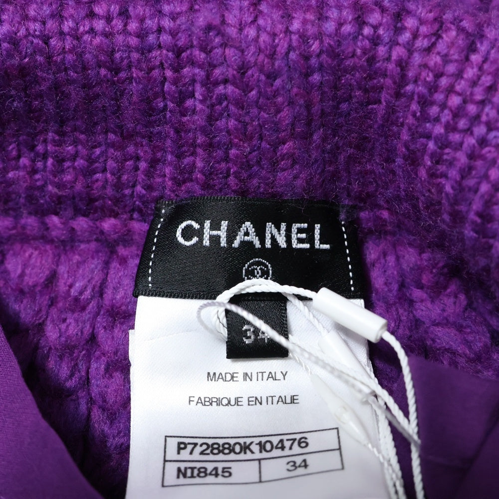 CHANEL(シャネル) ココマークボタン ウール ニット ハーフパンツ パープル P72880K10476 レディース