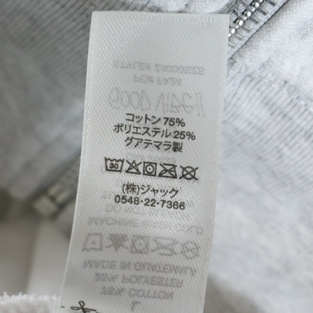 STUSSY(ステューシー) World Tour ワールドツアーロゴ バックプリント ジップアップパーカー フーディー グレー