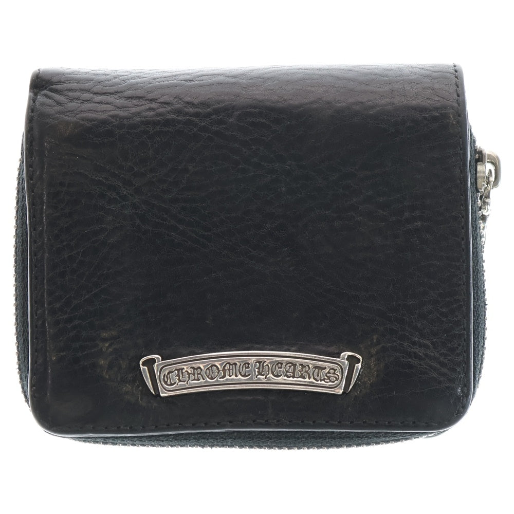 未使用　クロムハーツ　スクエアジップビル ウォレット SQ ZIP BILL CHROME HEARTS(クロムハーツ) SQ ZIP BILL スクエアジップビル レザー