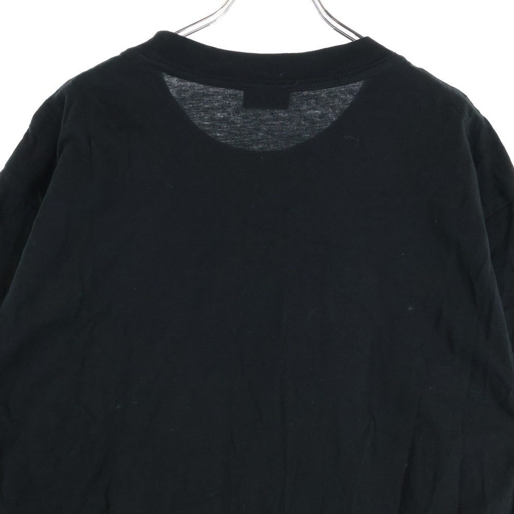 DIESEL(ディーゼル) スナップパッチデザイン 半袖Tシャツ クルーネックカットソー ブラック