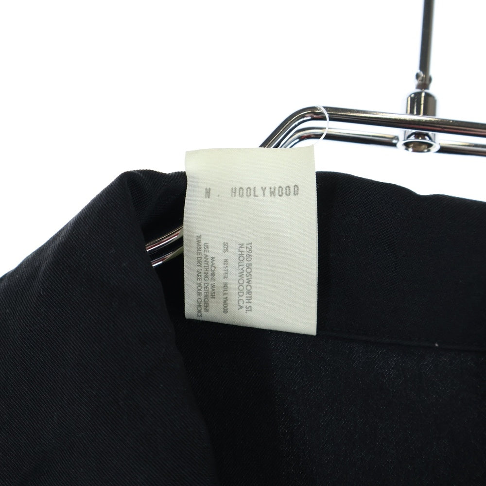 N.HOOLYWOOD(エヌハリウッド) 20SS BIG SHIRT ナイロンリヨセル オープンカラー ビッグシャツ ブラック 1202-SH05-051