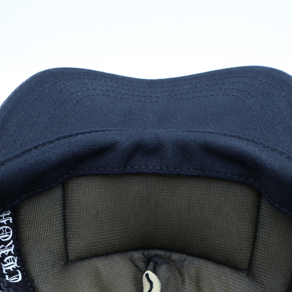 CHROME HEARTS(クロムハーツ) TRUCKER CAP トラッカーキャップ CH刺繍パッチクロスボール付メッシュ帽子 ブラック